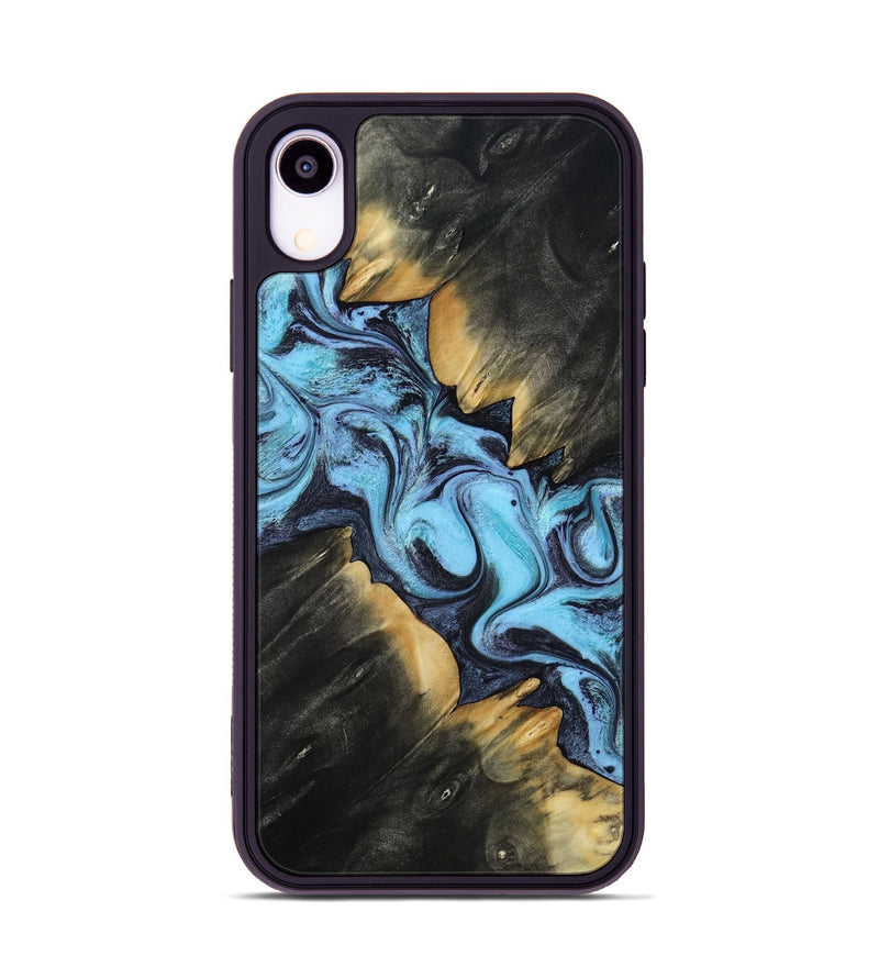 iPhone Xr Wood Phone Case - Felipe (Blue, 817309)