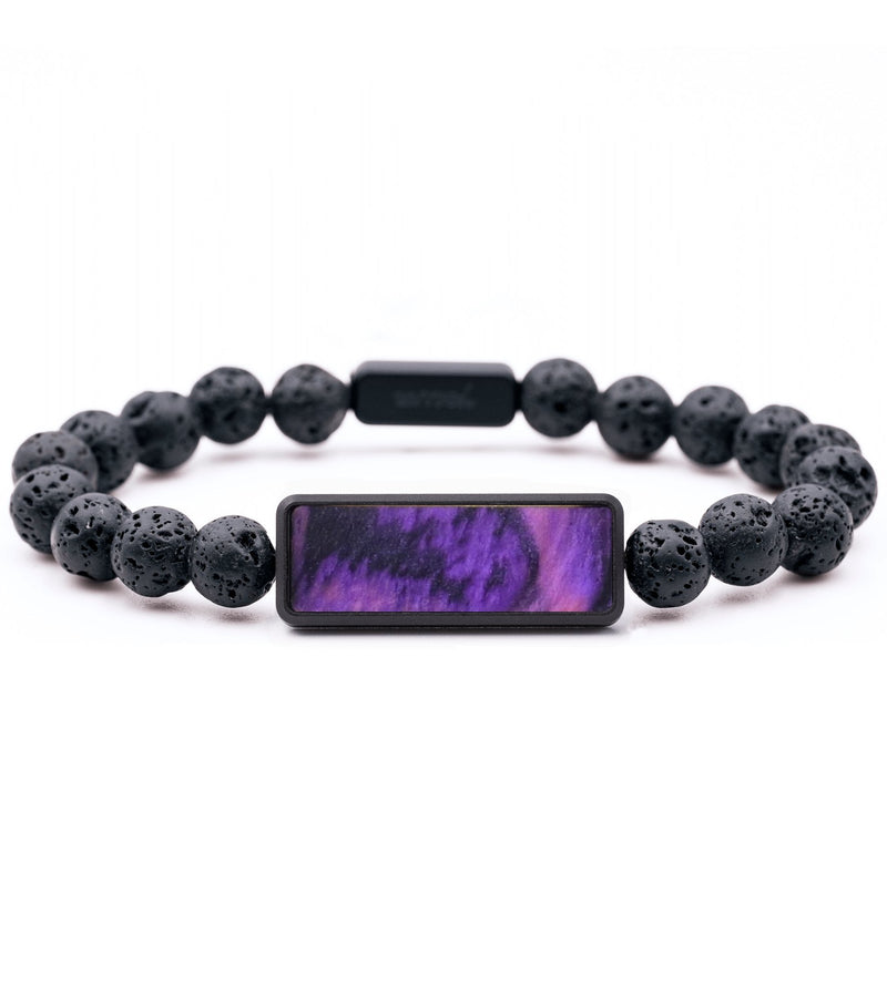 Lava Bead ResinArt Bracelet - Kameron (Purple, 817393)