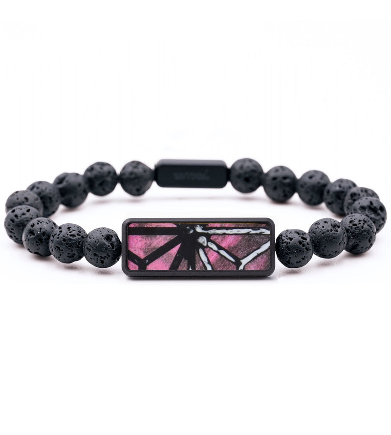 Lava Bead Wood Bracelet - Kellan (Pattern, 817427)