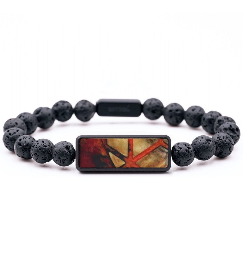 Lava Bead Wood Bracelet - Nelson (Pattern, 817432)