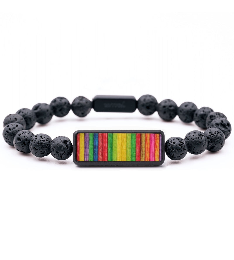 Lava Bead Wood Bracelet - Kaitlyn (Pattern, 817435)