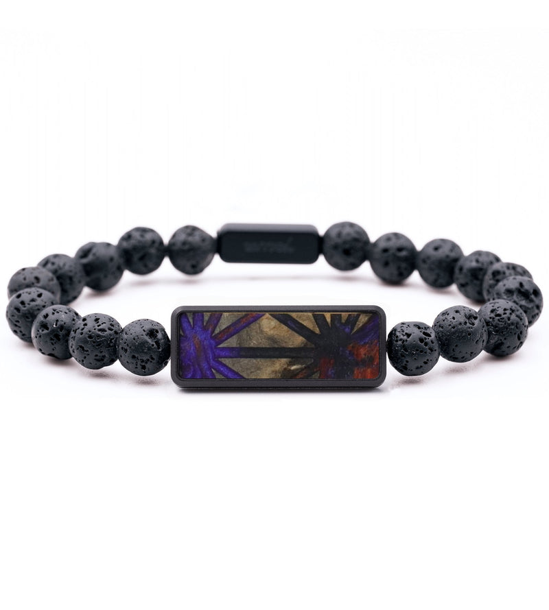 Lava Bead Wood Bracelet - Robin (Pattern, 817440)