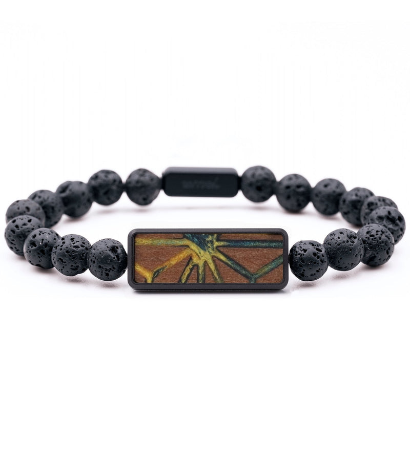 Lava Bead Wood Bracelet - Brock (Pattern, 817444)