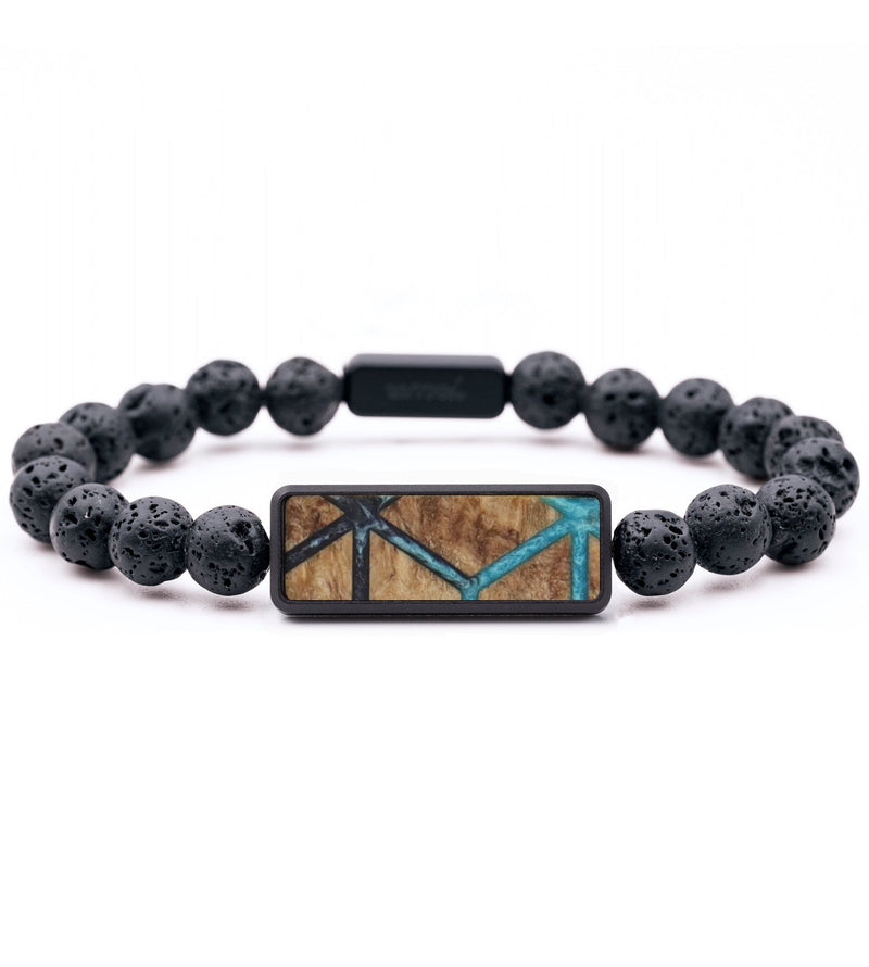Lava Bead Wood Bracelet - Josiah (Pattern, 817453)
