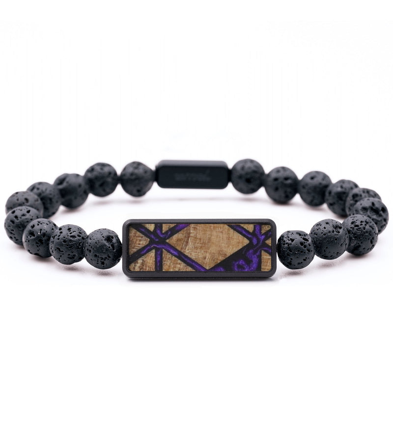 Lava Bead Wood Bracelet - Stephanie (Pattern, 817454)