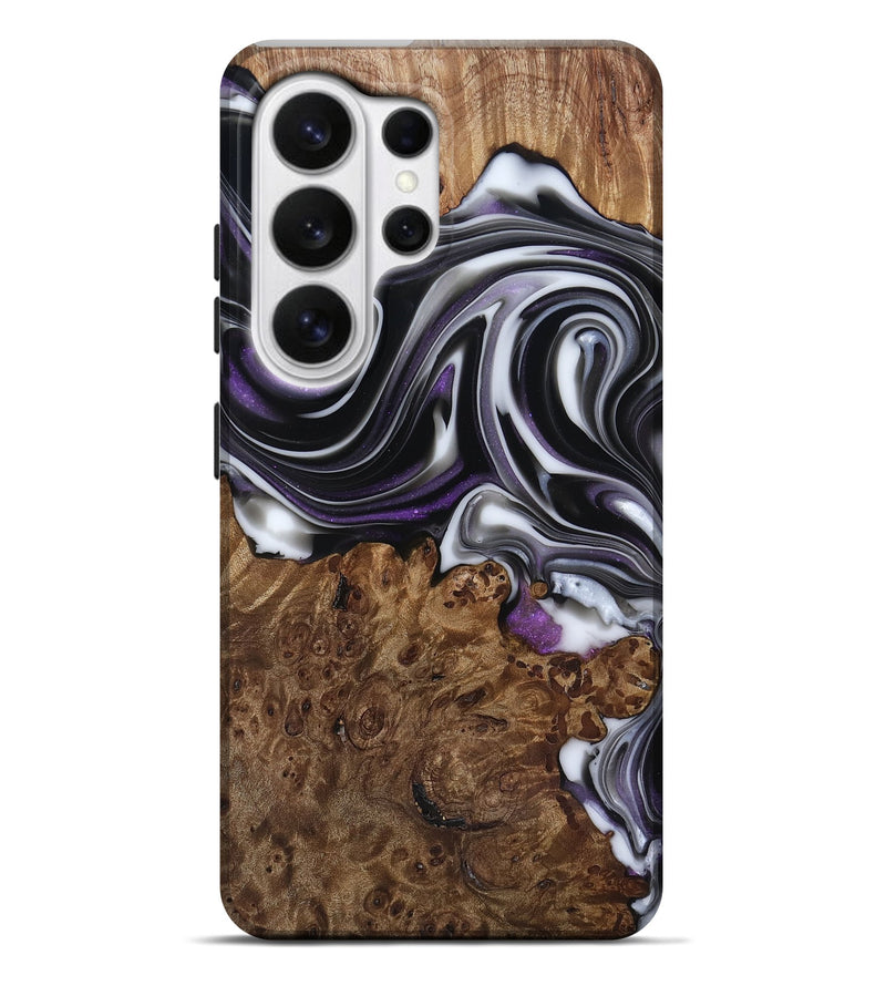 Galaxy S26 Ultra Wood Live Edge Phone Case - Fanny (Black & White, 817469)