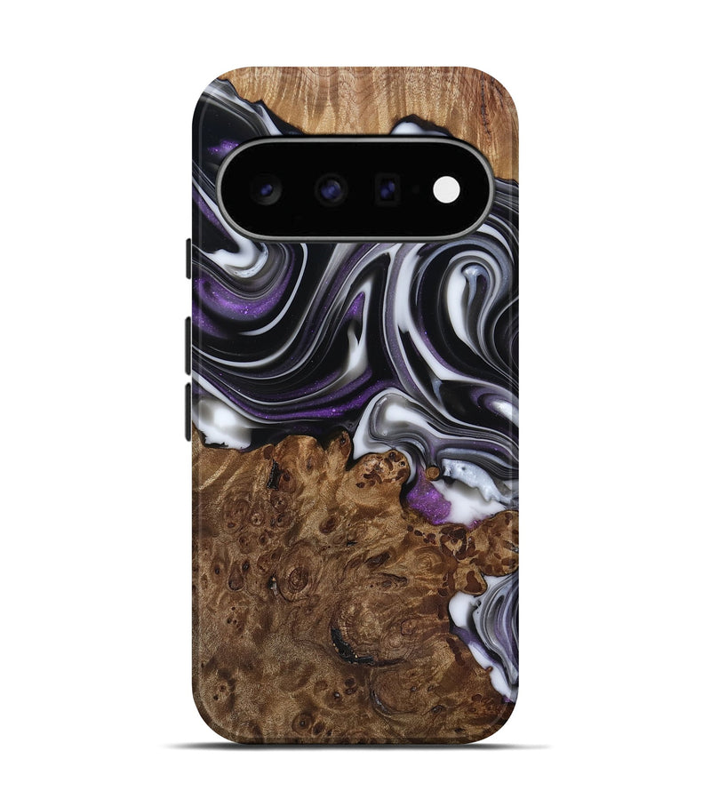 Pixel 11 Wood Live Edge Phone Case - Fanny (Black & White, 817469)