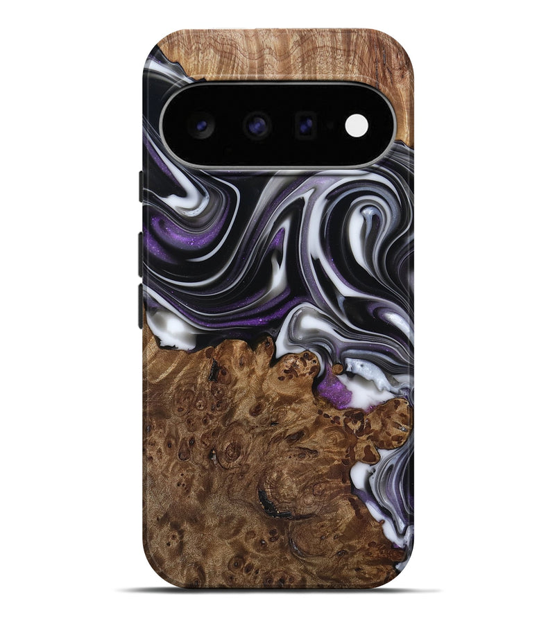 Pixel 11 Pro XL Wood Live Edge Phone Case - Fanny (Black & White, 817469)