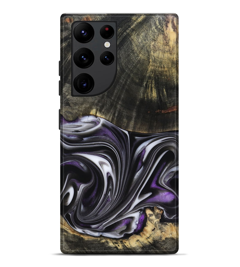 Galaxy S22 Ultra Wood Live Edge Phone Case - Axl (Purple, 817470)