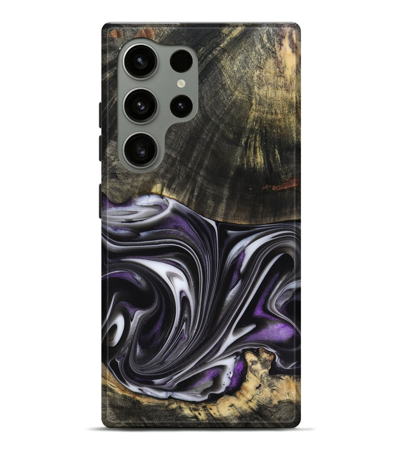 Galaxy S24 Ultra Wood Live Edge Phone Case - Axl (Purple, 817470)