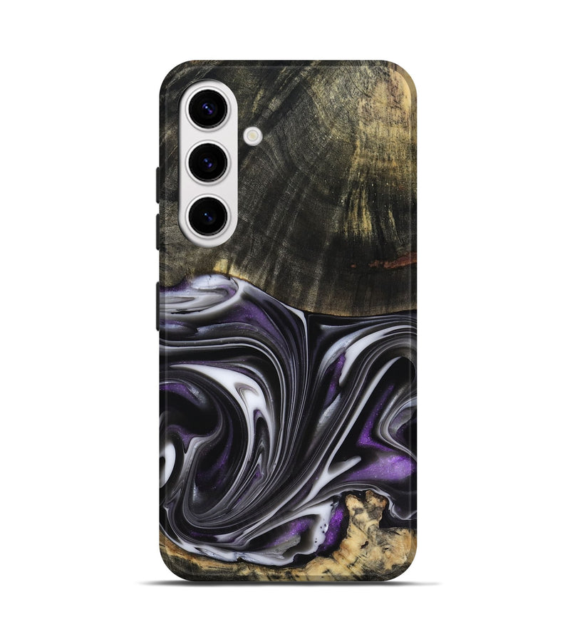 Galaxy S25 Wood Live Edge Phone Case - Axl (Purple, 817470)