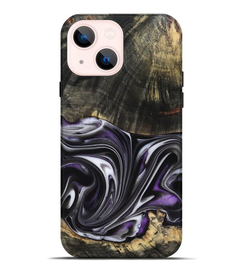 iPhone 14 Plus Wood Live Edge Phone Case - Axl (Purple, 817470)