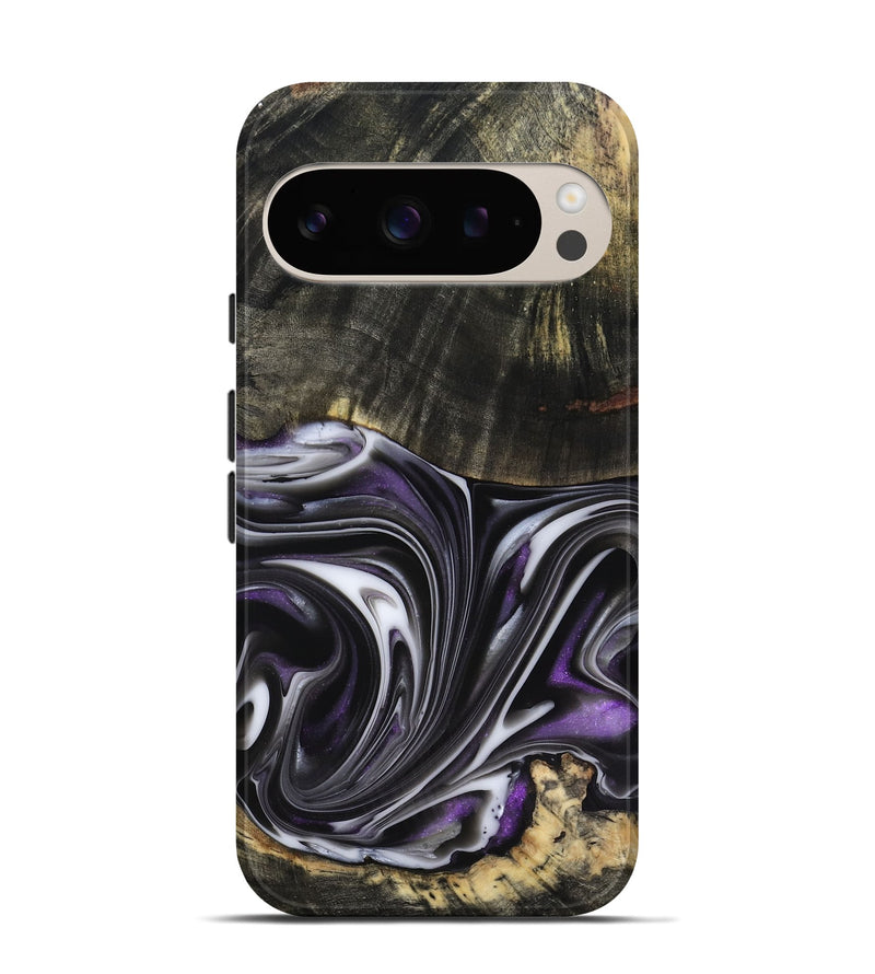 Pixel 9 Wood Live Edge Phone Case - Axl (Purple, 817470)