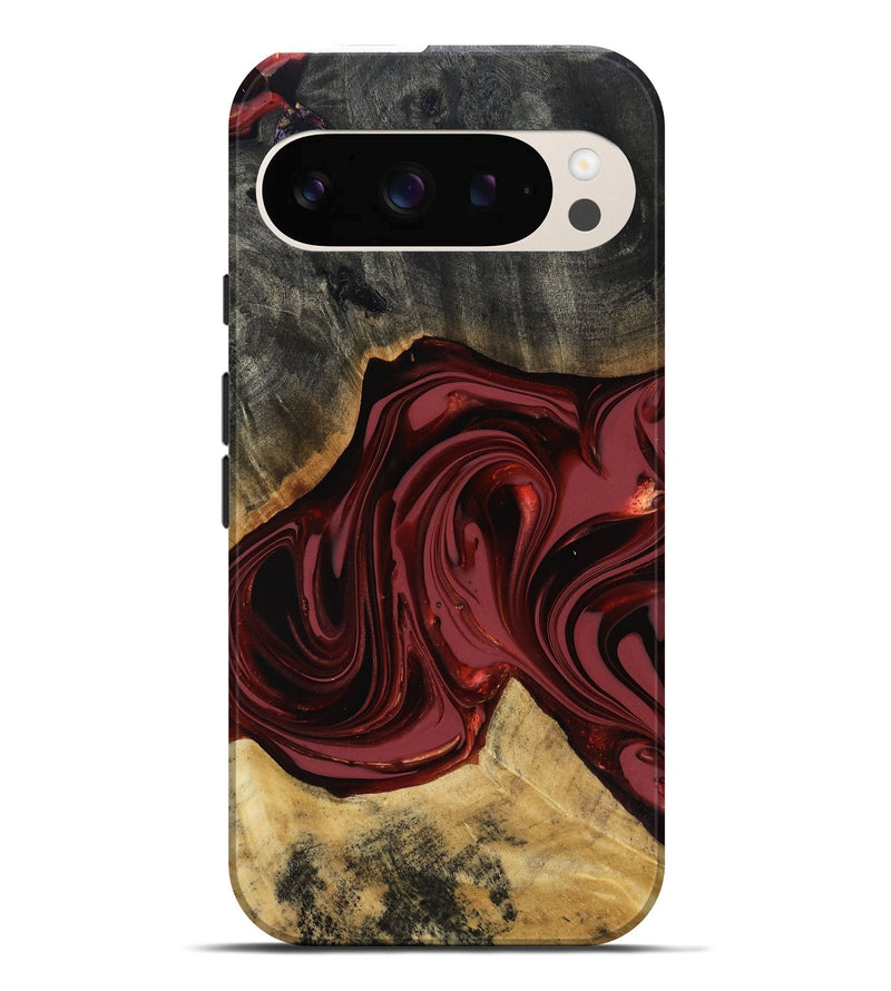Pixel 10 Pro XL Wood Live Edge Phone Case - Besse (Red, 817471)