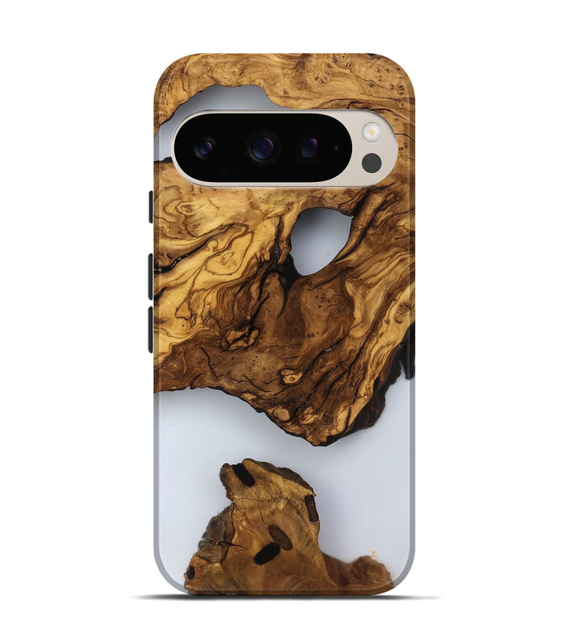 Pixel 10 Pro Wood Live Edge Phone Case - Jaylee (Clear, 817476)