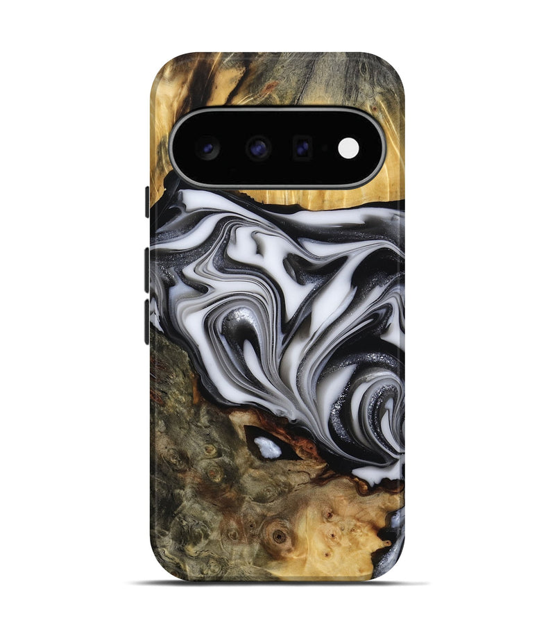 Pixel 11 Wood Live Edge Phone Case - Jamison (Black & White, 817480)