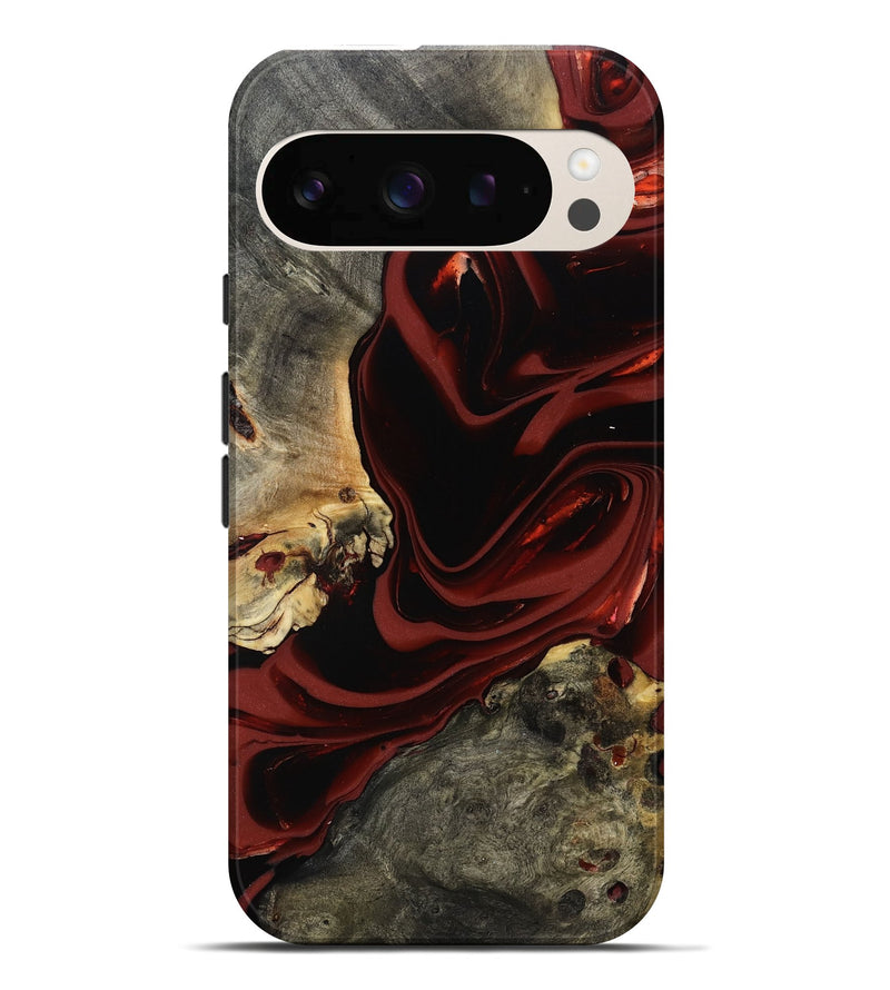 Pixel 10 Pro XL Wood Live Edge Phone Case - Coy (Red, 817485)