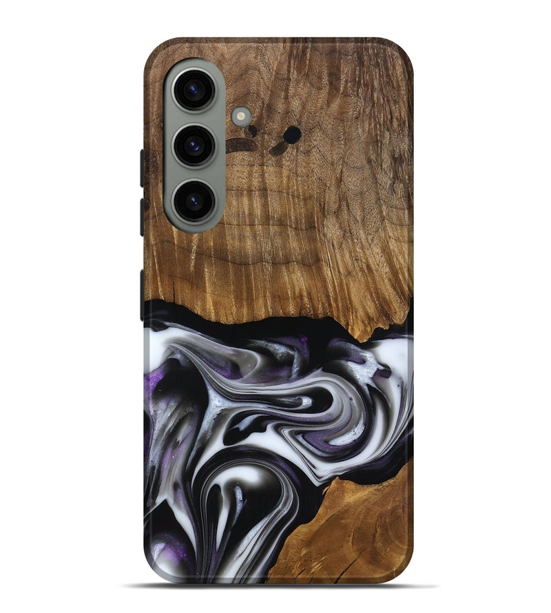 Galaxy S24 Plus Wood Live Edge Phone Case - Kartier (Black & White, 817486)