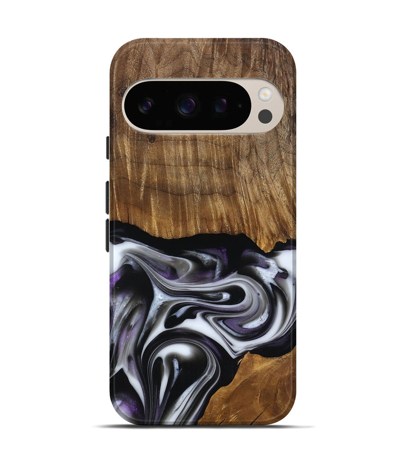 Pixel 10 Wood Live Edge Phone Case - Kartier (Black & White, 817486)