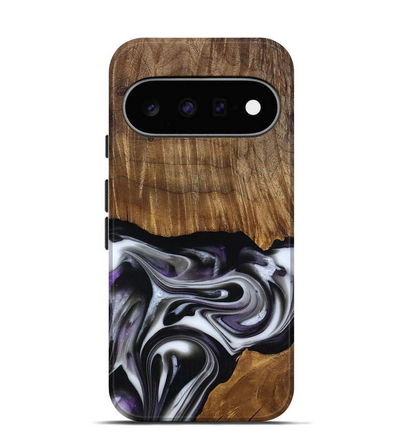 Pixel 11 Wood Live Edge Phone Case - Kartier (Black & White, 817486)
