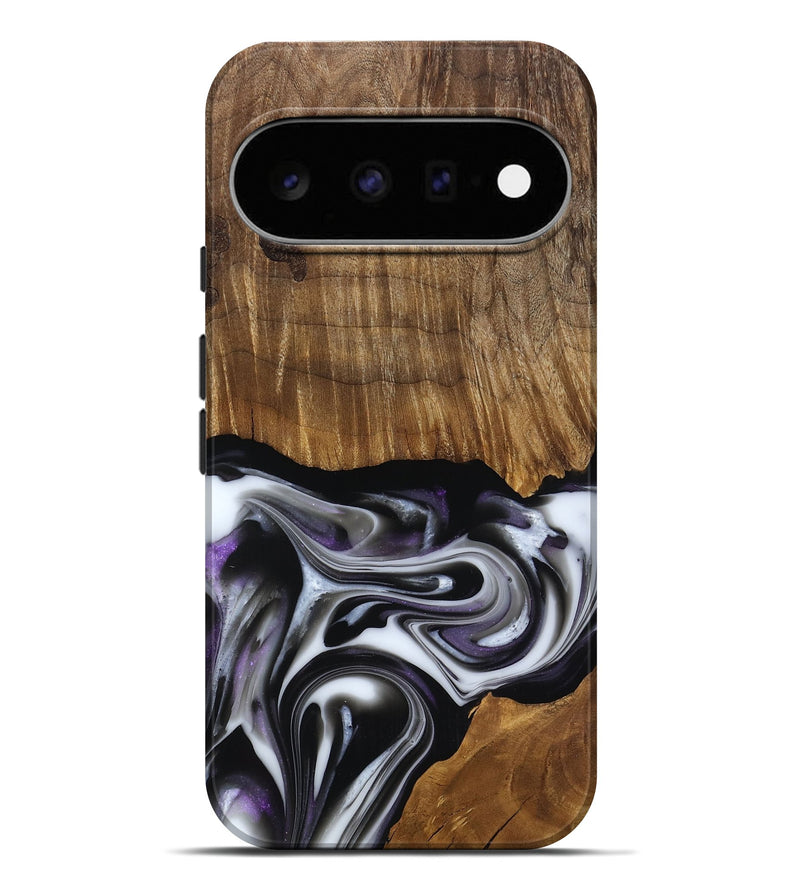 Pixel 11 Pro XL Wood Live Edge Phone Case - Kartier (Black & White, 817486)