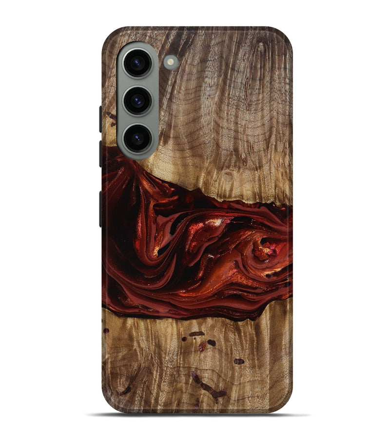 Galaxy S23 Plus Wood Live Edge Phone Case - Katrina (Red, 817489)