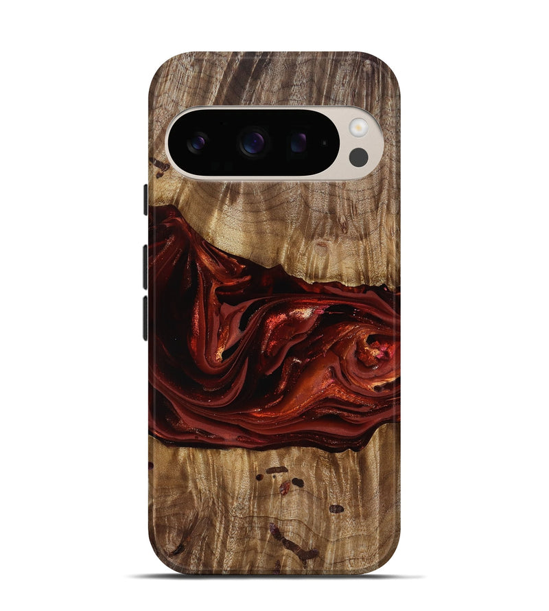 Pixel 10 Pro Wood Live Edge Phone Case - Katrina (Red, 817489)
