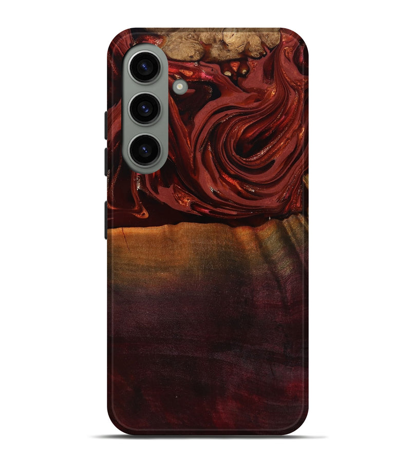 Galaxy S24 Plus Wood Live Edge Phone Case - Lessie (Red, 817491)