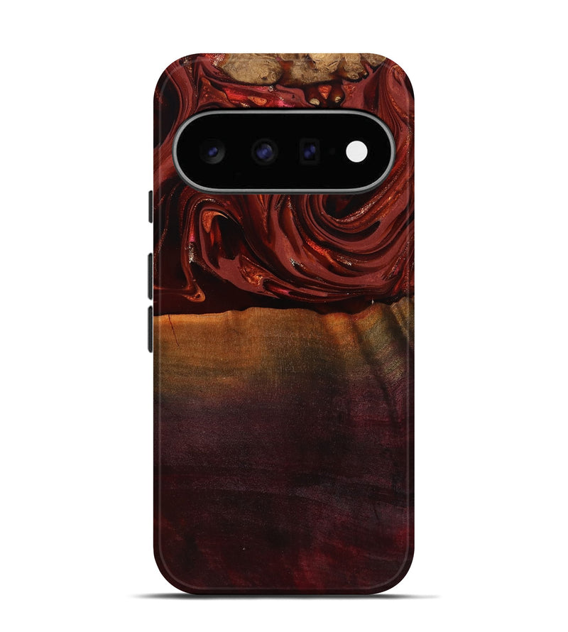 Pixel 11 Wood Live Edge Phone Case - Lessie (Red, 817491)