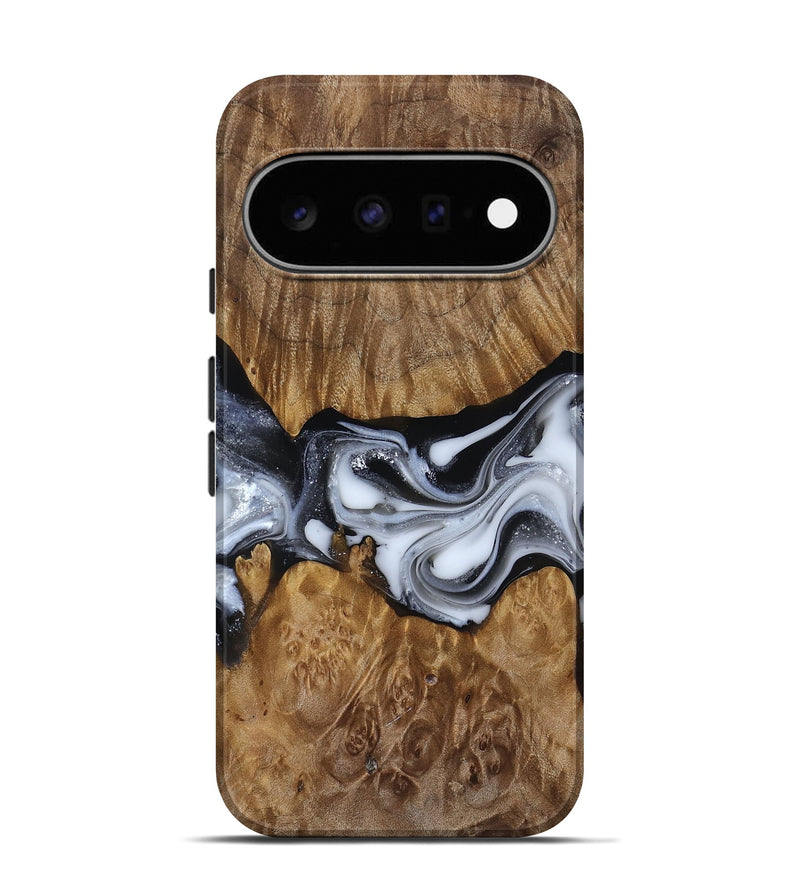 Pixel 11 Pro Wood Live Edge Phone Case - Nash (Black & White, 817493)