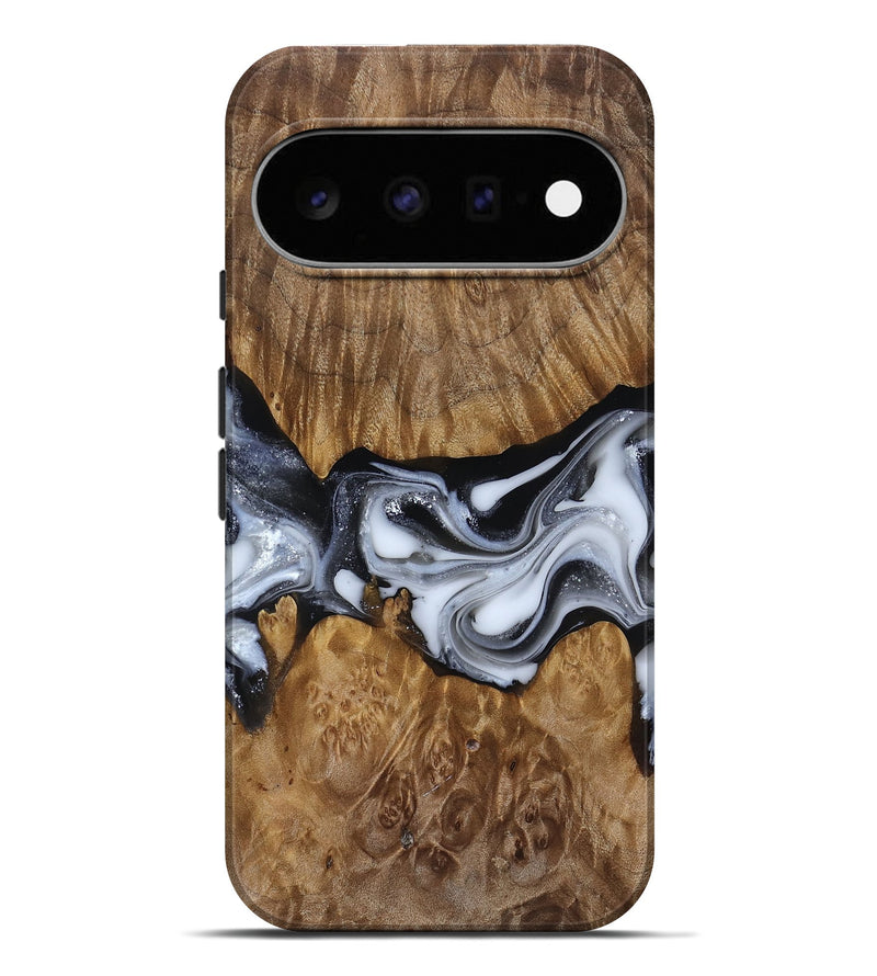 Pixel 11 Pro XL Wood Live Edge Phone Case - Nash (Black & White, 817493)