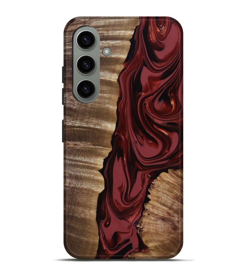 Galaxy S24 Plus Wood Live Edge Phone Case - Macey (Red, 817494)