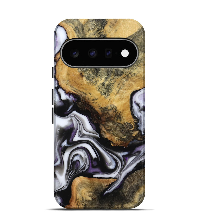 Pixel 11 Wood Live Edge Phone Case - Cristy (Black & White, 817497)