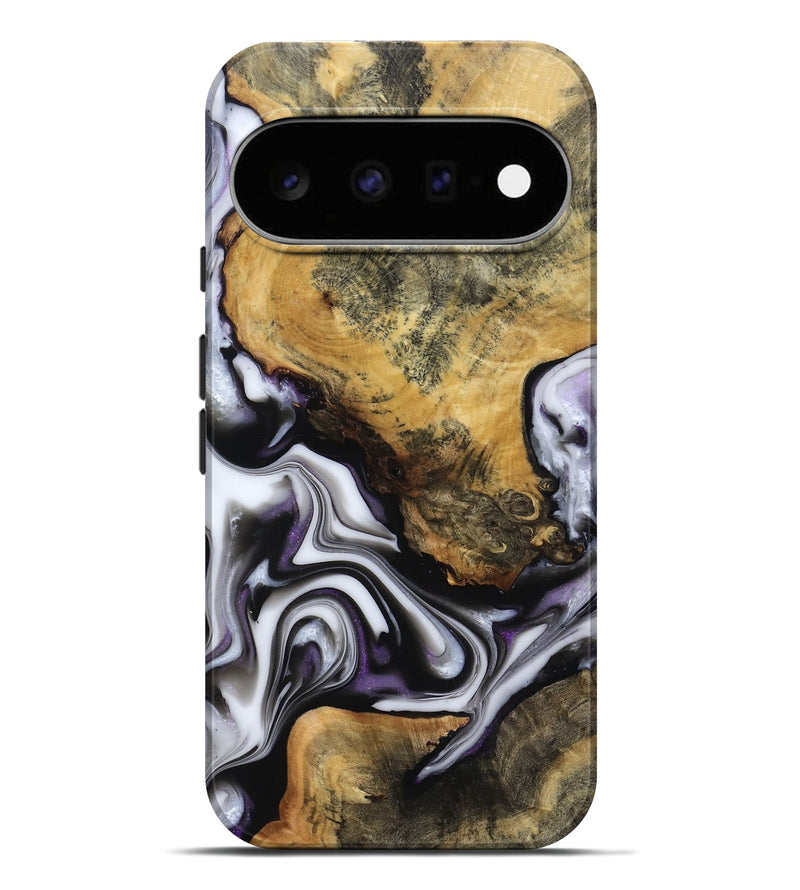 Pixel 11 Pro XL Wood Live Edge Phone Case - Cristy (Black & White, 817497)
