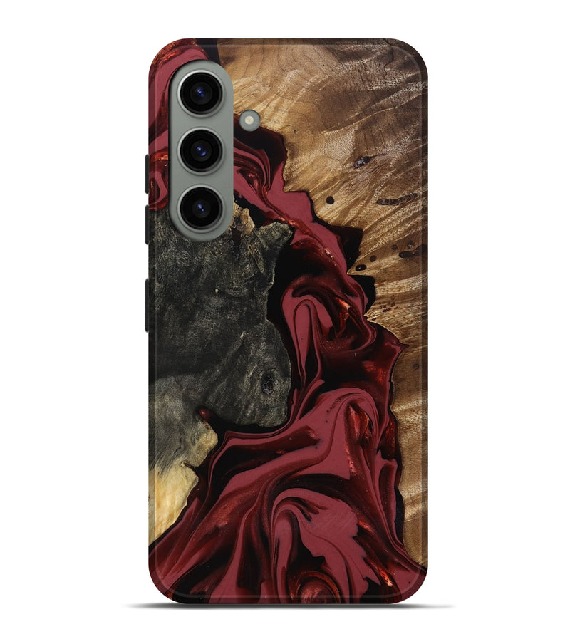 Galaxy S24 Plus Wood Live Edge Phone Case - Idris (Red, 817499)