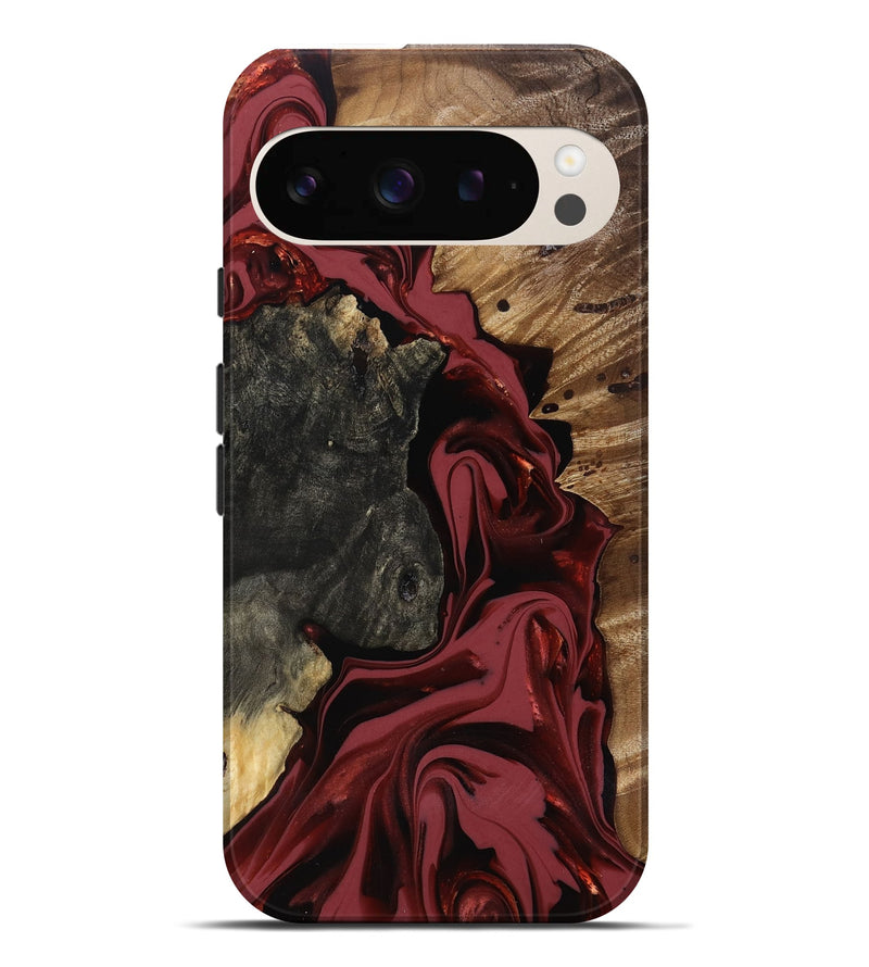 Pixel 9 Pro XL Wood Live Edge Phone Case - Idris (Red, 817499)