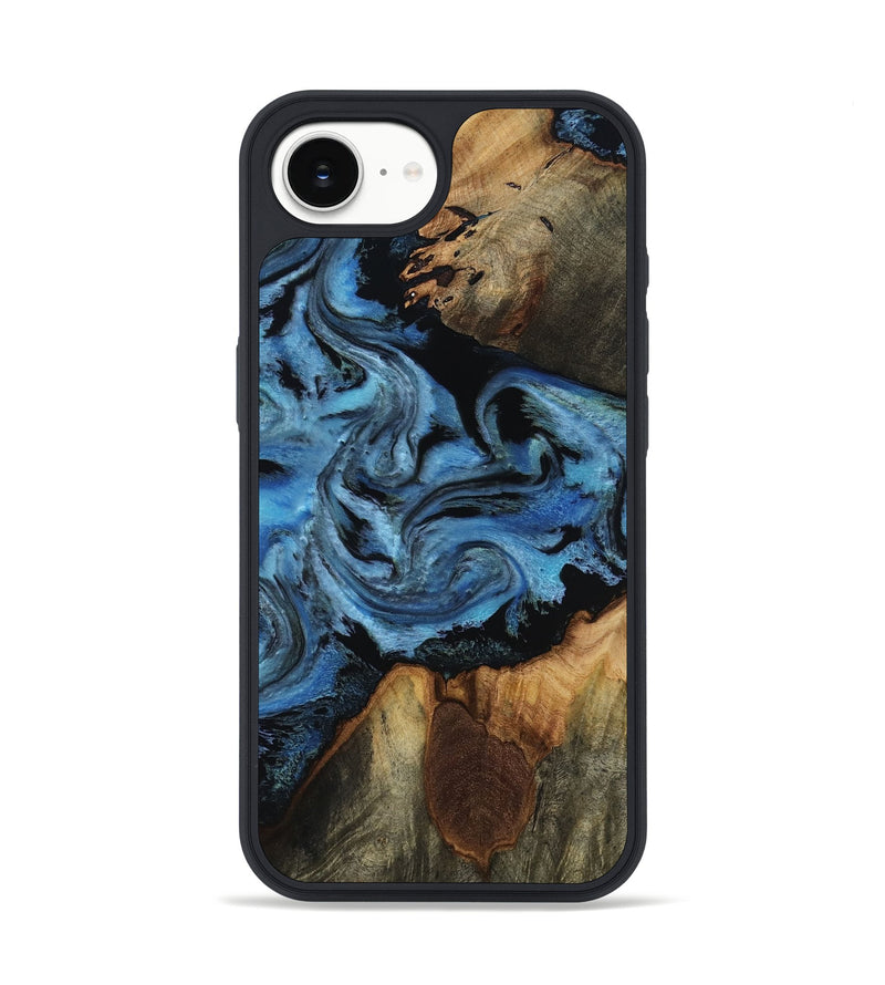 iPhone 17e Wood Phone Case - Kadeem (Blue, 817508)