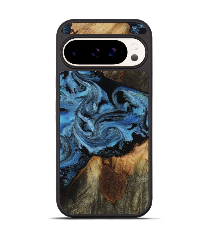 Pixel 9 Wood Phone Case - Kadeem (Blue, 817508)