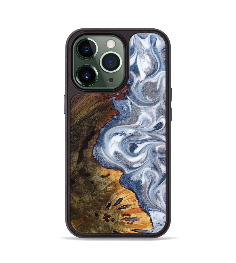 iPhone 13 Pro Wood Phone Case - Maribel (Blue, 817513)