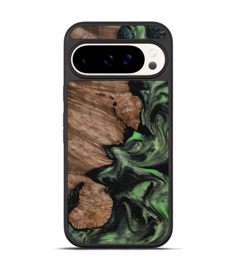Pixel 9 Pro Wood Phone Case - Clayton (Green, 817518)