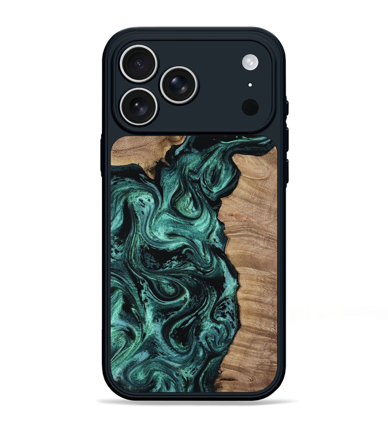 iPhone 17 Pro Max Wood Phone Case - Layne (Green, 817519)