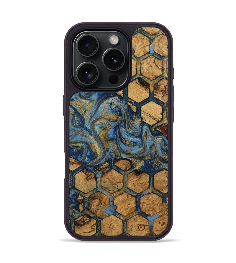 iPhone 16 Pro Wood Phone Case - Haywood (Pattern, 817528)
