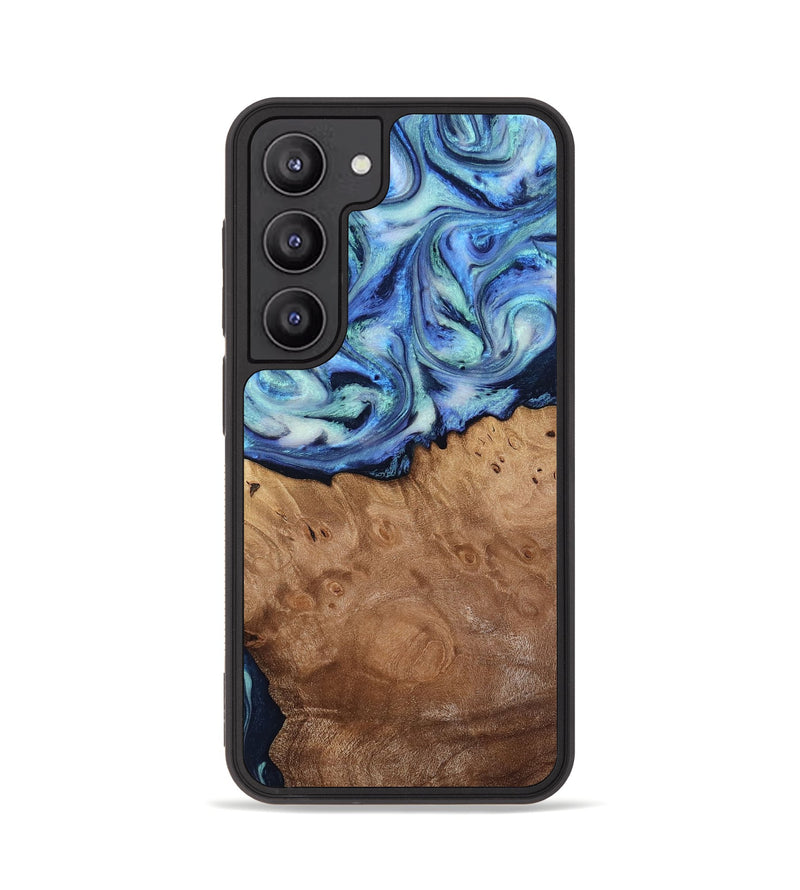 Galaxy S23 Wood Phone Case - Carlene (Blue, 817538)