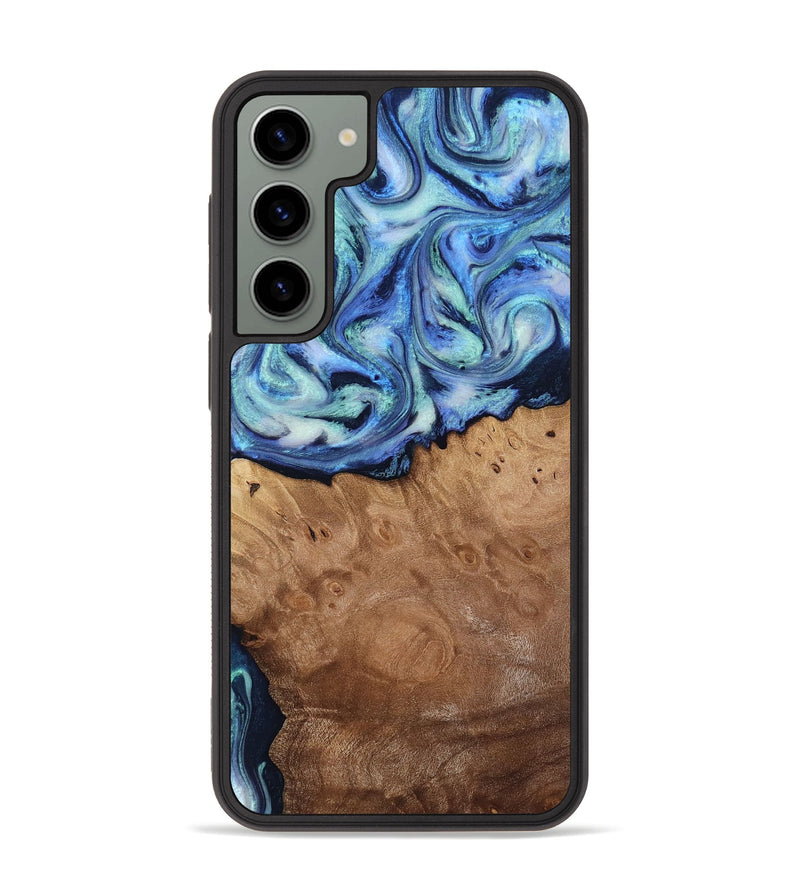 Galaxy S23 Plus Wood Phone Case - Carlene (Blue, 817538)