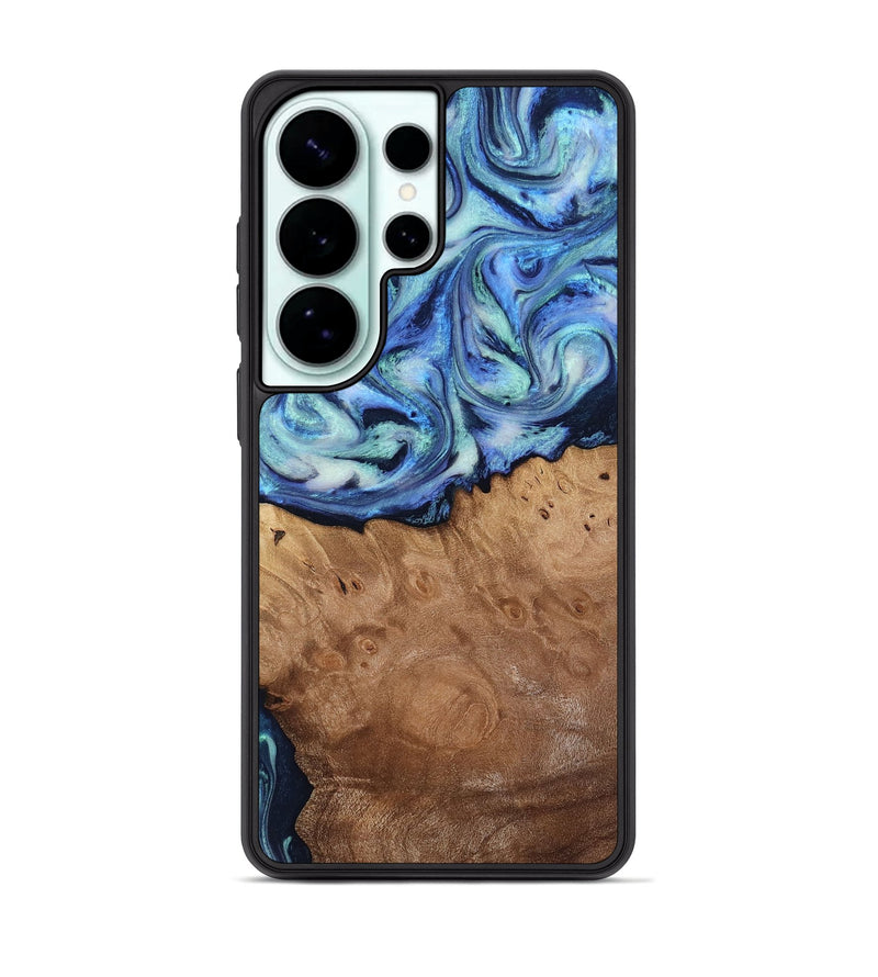 Galaxy S26 Ultra Wood Phone Case - Carlene (Blue, 817538)