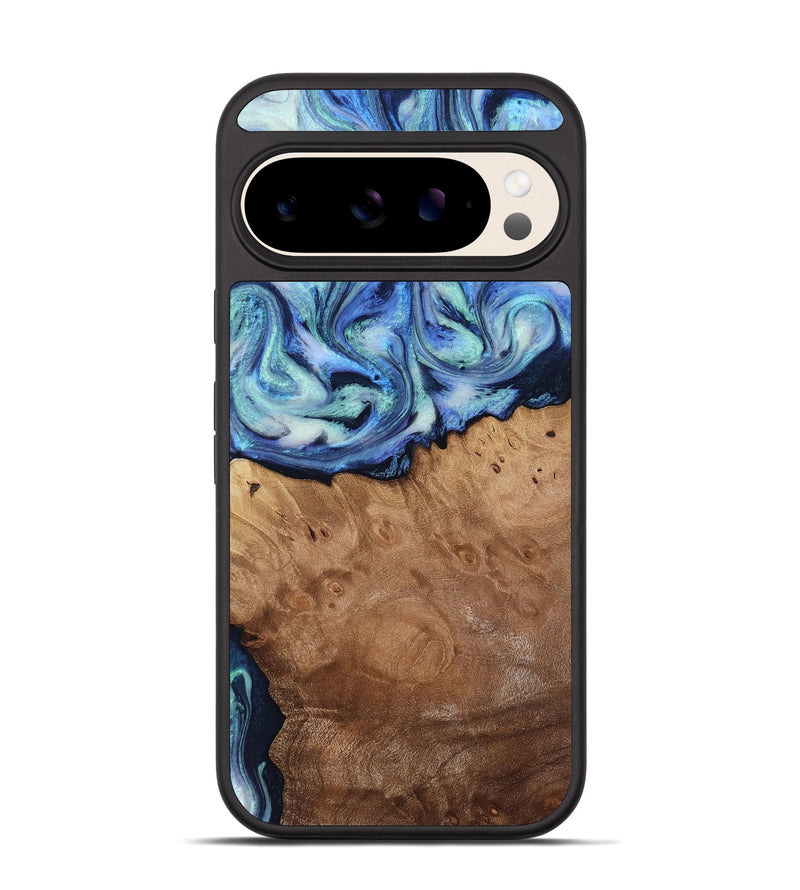 Pixel 10 Pro Wood Phone Case - Carlene (Blue, 817538)