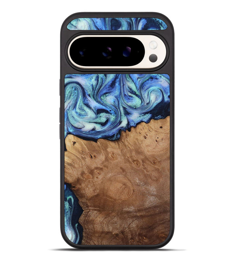 Pixel 10 Pro XL Wood Phone Case - Carlene (Blue, 817538)