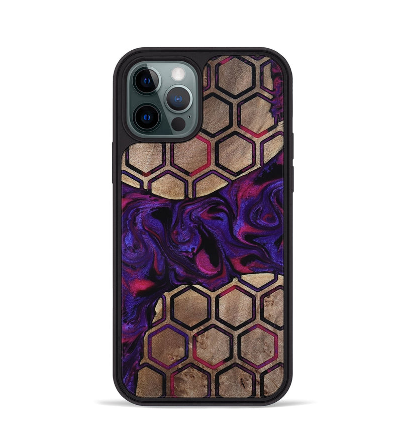 iPhone 12 Pro Wood Phone Case - Malayah (Pattern, 817563)