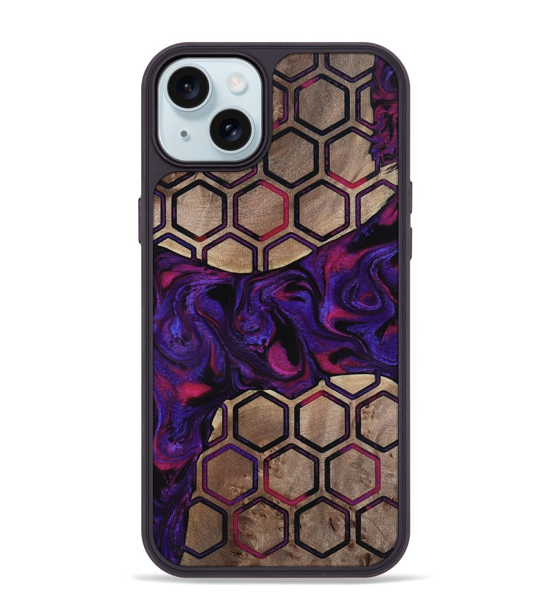 iPhone 15 Plus Wood Phone Case - Malayah (Pattern, 817563)