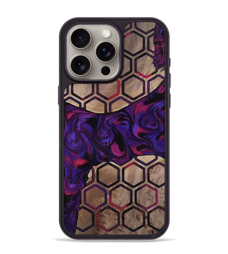 iPhone 15 Pro Max Wood Phone Case - Malayah (Pattern, 817563)